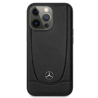Mercedes MEHCP15XARMBK iPhone 15 Pro Max 6,7&quot; černo/černé pevné pouzdro Leather Urban