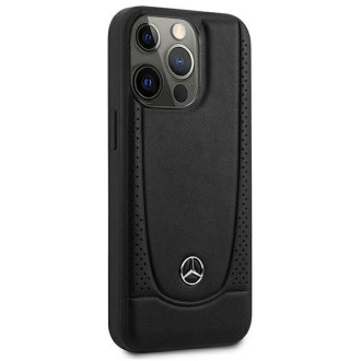 Mercedes MEHCP15XARMBK iPhone 15 Pro Max 6,7&quot; černo/černé pevné pouzdro Leather Urban