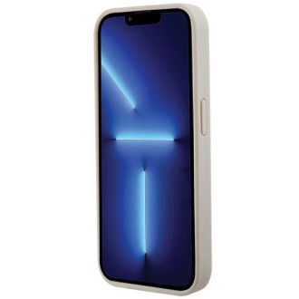 Pouzdro Guess Croco Triangle Logo pro iPhone 15 Pro - zlaté