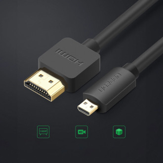 Ugreen HD127 micro HDMI - HDMI 2.0 kabel 1 m - černý