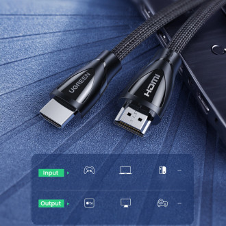 Ugreen HD140 kabel s HDMI 2.1 konektory (samec) 3m - černý