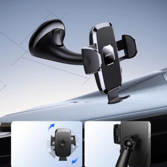 Mechanický držák telefonu do auta Joyroom pro palubní desku v kokpitu černý (JR-ZS259)