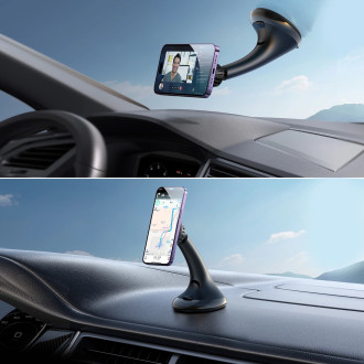 Joyroom magnetický držák telefonu do auta pro kokpit/palubní desku/okno černý (JR-ZS356)