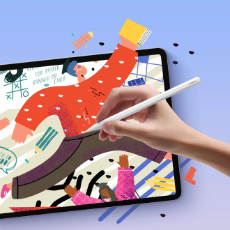 Stylus Baseus Smooth Writing 2 Overseas Edition s aktivním hrotem pro iPad s vyměnitelným hrotem – bílý