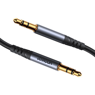 Stereofonní audio kabel Joyroom AUX 3,5 mm mini jack 1,2 m černý (SY-A08)