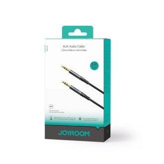 Stereofonní audio kabel Joyroom AUX 3,5 mm mini jack 2 m černý (SY-A08)