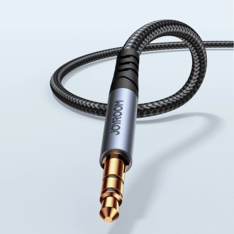 Stereofonní audio kabel Joyroom AUX 3,5 mm mini jack 2 m černý (SY-A08)