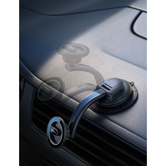 Joyroom magnetický držák telefonu do auta do kokpitu, palubní deska černá (JR-ZS366)