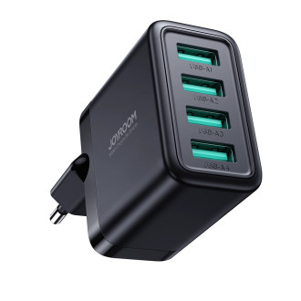 Joyroom JR-TCN03 4xUSB-A 24W 4,8A síťová nabíječka - černá