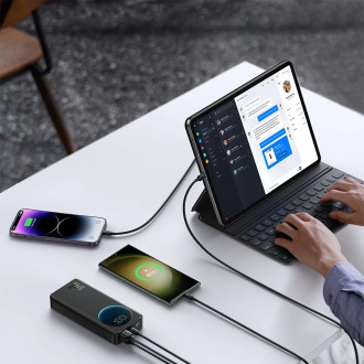 Powerbanka Joyroom JR-PBF02 30W 20000mAh + USB-A - USB-C kabel 0,25m - černá