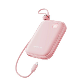 Powerbanka Joyroom JR-L008 Plus Cutie Series 22,5W 20000mAh se stojánkem + USB-A - USB-C kabel - růžový