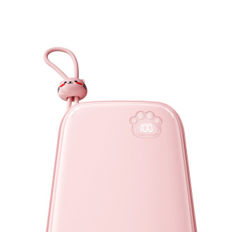Powerbanka Joyroom JR-L008 Plus Cutie Series 22,5W 20000mAh se stojánkem + USB-A - USB-C kabel - růžový