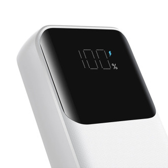 Mini powerbanka s vestavěnými kabely Joyroom JR-PBC06 30W 10000mAh - bílá