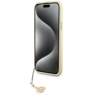Pouzdro Guess 4G Charms Collection pro iPhone 15 Plus - šedé