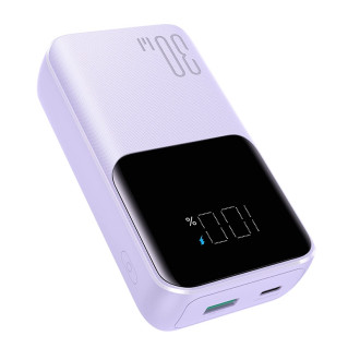 Mini powerbanka s vestavěnými kabely Joyroom JR-PBC07 20000mAh 30W - fialová