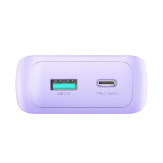Mini powerbanka s vestavěnými kabely Joyroom JR-PBC07 20000mAh 30W - fialová
