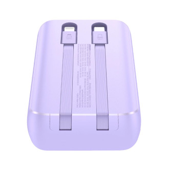 Mini powerbanka s vestavěnými kabely Joyroom JR-PBC07 20000mAh 30W - fialová