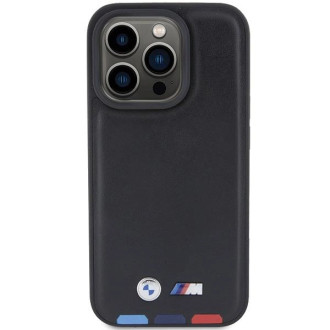 BMW BMHCP15L22PTDK iPhone 15 Pro 6,1&quot; černá/černá kožená známka Tricolor