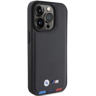 BMW BMHCP15L22PTDK iPhone 15 Pro 6,1&quot; černá/černá kožená známka Tricolor