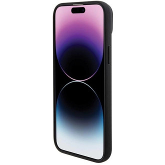 BMW BMHCP15M22PTDK iPhone 15 Plus 6,7&quot; černá/černá kožená známka Tricolor