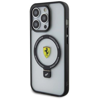 Ferrari FEHMP15LUSCAH iPhone 15 Pro 6,1&quot; průhledné pevné pouzdro Ring Stand 2023 Collection MagSafe