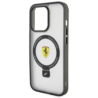 Ferrari FEHMP15LUSCAH iPhone 15 Pro 6,1&quot; průhledné pevné pouzdro Ring Stand 2023 Collection MagSafe