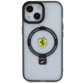 Ferrari FEHMP15SUSCAH iPhone 15 6,1&quot; průhledné pevné pouzdro Ring Stand 2023 Collection MagSafe