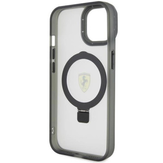 Ferrari FEHMP15SUSCAH iPhone 15 6,1&quot; průhledné pevné pouzdro Ring Stand 2023 Collection MagSafe