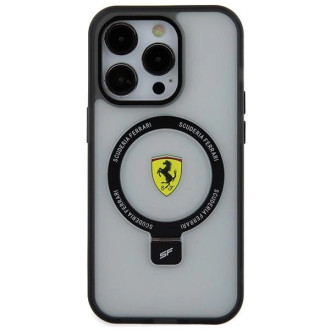 Ferrari FEHMP15XUSCAH iPhone 15 Pro Max 6,7&quot; průhledné pevné pouzdro Ring Stand 2023 Collection MagSafe