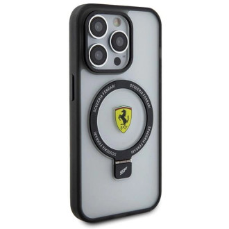 Ferrari FEHMP15XUSCAH iPhone 15 Pro Max 6,7&quot; průhledné pevné pouzdro Ring Stand 2023 Collection MagSafe