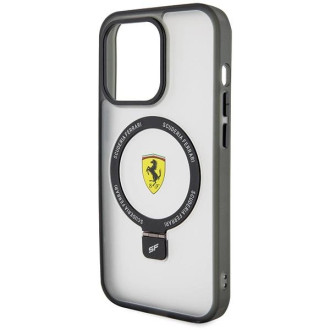 Ferrari FEHMP15XUSCAH iPhone 15 Pro Max 6,7&quot; průhledné pevné pouzdro Ring Stand 2023 Collection MagSafe