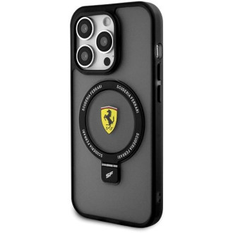 Ferrari FEHMP15XUSCAK iPhone 15 Pro Max 6,7&quot; černé/černé pevné pouzdro Ring Stand 2023 Collection MagSafe