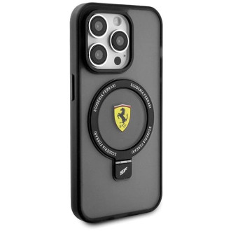 Ferrari FEHMP15XUSCAK iPhone 15 Pro Max 6,7&quot; černé/černé pevné pouzdro Ring Stand 2023 Collection MagSafe