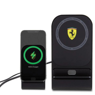 Ferrari pěkné. indukční FEMFBMALK 15W black/black 2023 Collection MagSafe