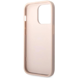 Guess GUHCP15X4GMGPI iPhone 15 Pro Max 6,7&quot; růžový/růžový pevný obal 4G Big Metal Logo