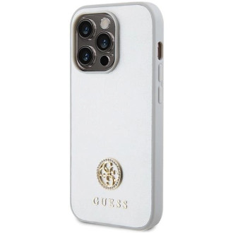Guess GUHCP15XPS4DGPS iPhone 15 Pro Max 6,7&quot; stříbrný/stříbrný pevný obal Strass Metal Logo