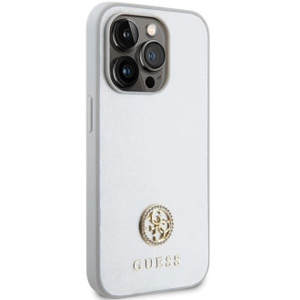 Guess GUHCP15XPS4DGPS iPhone 15 Pro Max 6,7&quot; stříbrný/stříbrný pevný obal Strass Metal Logo