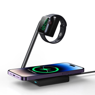 Joyroom JR-WQN05 15W MagSafe / Qi 2v1 indukční nabíječka skládací - černá