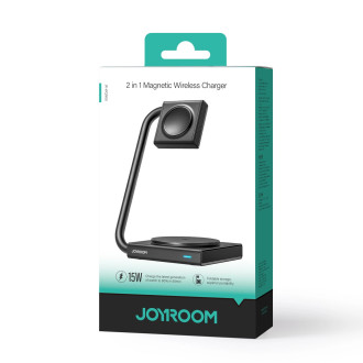 Joyroom JR-WQN05 15W MagSafe / Qi 2v1 indukční nabíječka skládací - černá
