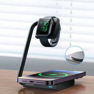 Joyroom JR-WQN05 15W MagSafe / Qi 2v1 indukční nabíječka skládací - černá