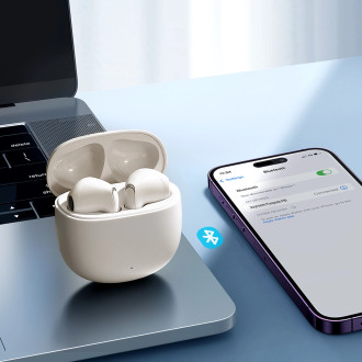 Bezdrátová sluchátka TWS Joyroom Funpods Series JR-FB1 Bluetooth 5.3 – béžová