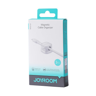 Magnetický organizér kabelů Joyroom JR-ZS368 - bílý (3 ks)