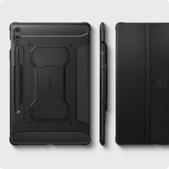 Pouzdro Spigen Rugged Armor Pro pro Samsung Galaxy Tab S9 FE+ 12,4&#39;&#39; X610 / X616B - černé