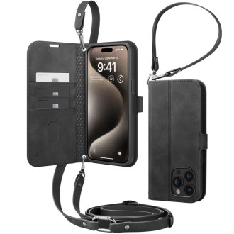 Pouzdro Spigen Wallet S Pro pro iPhone 15 Pro - černé