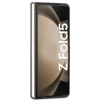 BMW Kožené karbonové pouzdro pro Samsung Galaxy Z Fold 5 - černé