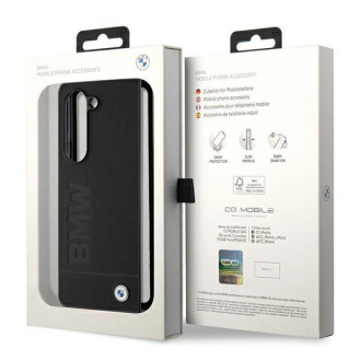 Pouzdro BMW Signature Logo Imprint pro Samsung Galaxy Z Fold 5 - černé