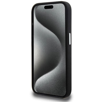 BMW Signature Liquid Silicone MagSafe obal pro iPhone 15 Pro - černý
