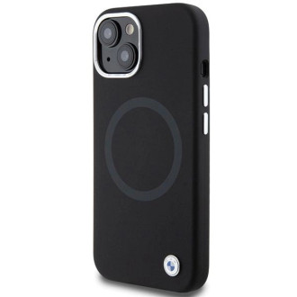 BMW Signature Liquid Silicone MagSafe pouzdro pro iPhone 15 Plus - černé