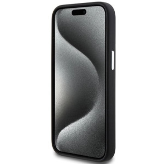 BMW Signature Liquid Silicone MagSafe pouzdro pro iPhone 15 Plus - černé