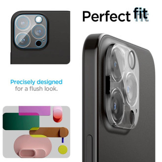 Spigen Optik.tR Camera Protector pro iPhone 14 Pro / Pro Max / 15 Pro / Pro Max - transparentní 2 ks.